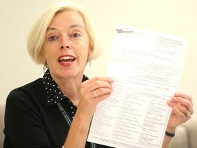Gino Donato/The Sudbury Star
Caroline Hallsworth, executive director of administrative services/city clerk for the City of Greater Sudbury, explains the workings of the October’s municipal and school board elections during a media briefing on Monday.