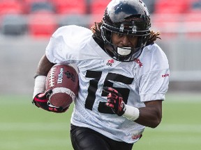 Jamill Smith got into a shoving match with Jermaine Robinson at practice on Tuesday. (Ottawa Sun Files)