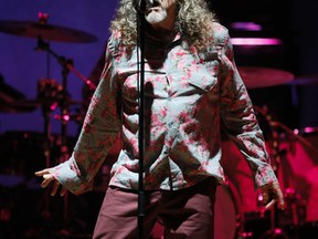 Robert Plant in concert at Massey Hall in Toronto on Sept. 30, 2014. (STAN BEHAL/Toronto Sun)