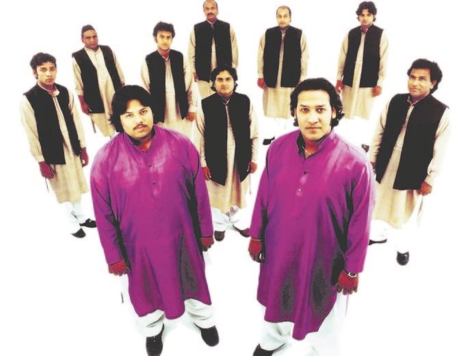 The Rizwan Muazzam Qawwali group who perform devotional