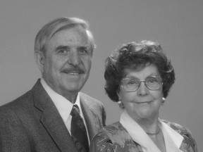 Eric and Muriel Wiedman. Eric passed away in Edmonton Aug. 20 at the age of 92.(SUPPLIED)