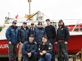 Goderich native Scott Youngblut (kneeling at left) was part of the team that was successful in finding one of the doomed ships of the famed Franklin Expedition. Youngblut served as the hydrographer-in-charge.