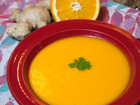 Carrot, Orange and Ginger Soup. (DEREK RUTTAN/QMI AGENCY)