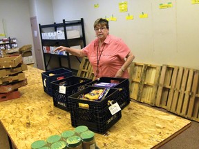 Joan Clarkson, coordinator at the Tillsonburg Helping Hand Food Bank.