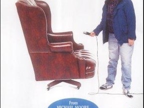Michael Moore reflects on the 20th anniversary of his iconic documentary 'Roger and Me'. (Handout)