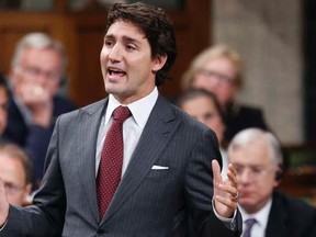 Liberal leader Justin Trudeau speaks during Question Period in the House of Commons on Parliament Hill in Ottawa September 15, 2014. REUTERS/Chris Wattie