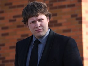 Matthew Spring leaves court Tuesday, Sept. 21, 2014. (Tracy McLaughlin/Toronto Sun)