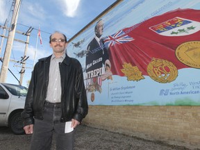 Al Purdy is the president of the Royal Canadian Legion Branch No. 1, which recently unveiled a mural honouring Sir William Stephenson.
