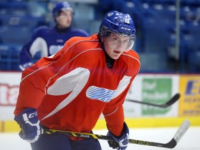 Sudbury Wolves centre Michael Pezzetta has been named to Hockey Canada's entry in the World Under-17 Hockey Challenge next month. He and his Wolves teammates take on the Soo Greyhounds tonight at 7:30 p.m. Gino Donato/The Sudbury Star