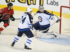 The Calgary Flames turned up the heat on the Jets on Thursday. (CANDICE WARD/USA Today Sports)