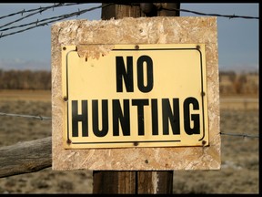 No hunting Quinte Conservation