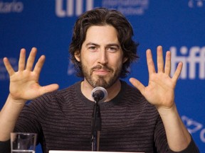 Director Jason Reitman gestures during a news conference to promote 'Men, Women & Children' at TIFF, September 6, 2014.    REUTERS/Fred Thornhill