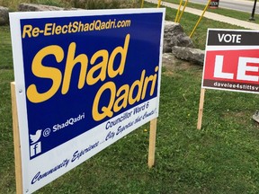 Municipal election signs in the Stittsville Ward of Ottawa shown on October 1, 2014.
Errol McGihon/Ottawa Sun/QMI Agency