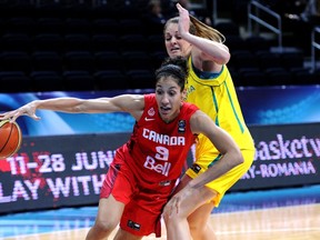 Miranda Ayim scored 11 points in Canada's losing effort against Australia Friday in Ankara, Turkey. (FIBA.com)