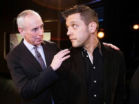 George Stroumboulopoulos (right) will take over for Ron MacLean as host of Hockey Night in Canada. (CRAIG ROBERTSON/QMI Agency)