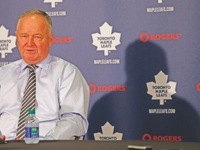 Leafs coach Randy Carlyle isn’t impressed the schedule-makers, who have his team playing rested squads on six of the Leafs’ seven back-to-back contests. (JACK BOLAND/Toronto Sun)