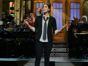 Sarah Silverman hosting "Saturday Night Live."