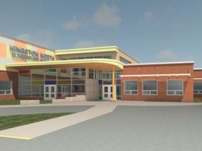 An artist's impression of the concept design new North Kingston Elementary School.
