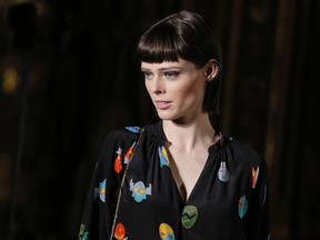 Model Coco Rocha poses for photographers before the British designer Stella McCartney Spring/Summer 2015 women's ready-to-wear collection show during Paris Fashion Week September 29, 2014.  REUTERS/Gonzalo Fuentes