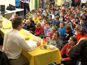 Grade 5 pupils from two London schools quizzed 10 mayoral candidates at the London Children's Museum on Monday.