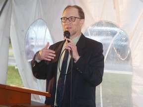 Roger Townshend talks about aboriginal title at the Walpole Island Heritage Centre's 25th anniversary open house held at the centre.
DAVID GOUGH/ QMI Agency