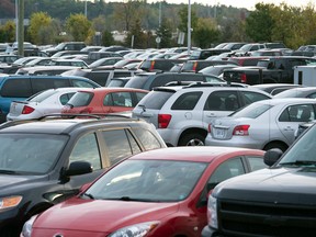 More than 1,000 commuters fight every weekday morning to secure a parking space at the Eagleson Park and Ride. Riders sometimes break bylaws and create their own parking spaces, risking a ticket. The city plans to fix the ongoing problem by adding another 27 parking spaces.?
DANI-ELLE DUBE/OTTAWA SUN/QMI AGENCY