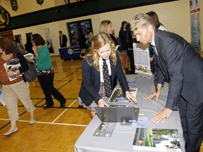 Albert College hosts a UK Universities Fair for its students and students from Trinity College School in Port Hope, Centennial Secondary and Nicholson Catholic College in Belleville, Ont. Monday, Oct. 6, 2014.   - JEROME LESSARD/THE INTELLIGENCER/QMI AGENCY