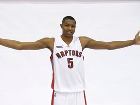Raptors prospect Bruno Caboclo has showed a level of enthusiasm that has been encouraging to his coach Dwane Casey. (CRAIG ROBERTSON/TORONTO SUN)