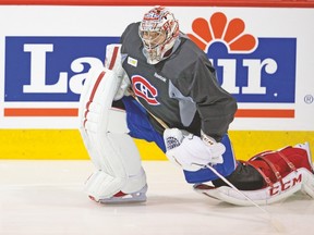 Canadiens goalie Carey Price is fully recovered from a knee injury that knocked him out of the playoffs last year. (Johany Jutras/QMI Agency)