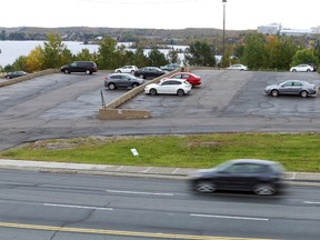 Gino Donato/The Sudbury Star    
The old St. Joseph's Hospital parking lot on Paris Street will be turned into green space.