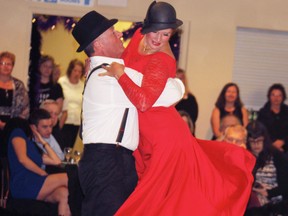The sixth annual Victim Services Huron County Dancing With The Stars took place at the Knights of Columbus 
Centre in Goderich on Sat., Oct. 4. The night featured a dinner, keynote speakers, auction and of course, the 
popular yearly dance competition. Competiting teams this year were Les Cook and Denise Lockie, Ken Scott 
and Lynnette Gerber, Katrina Bos and Josh Durnin, Reanna Ramaker and Andy Williams, Carole Weber and Herb 
Runstedler and Melanie Foster and Wayne Bos.