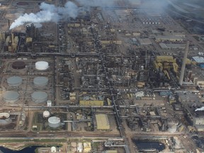 Aerial view of the oilsands in Fort McMurray on August 1, 2013. (VINCENT MCDERMOTT/QMI AGENCY)
