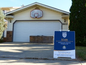 A west Edmonton home shut down by police. (SUPPLIED)