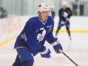 Brandon Kozun is listed as 5-foot-8, 167 pounds in the Maple Leafs training camp guide. (Ernest Doroszuk/Toronto Sun)