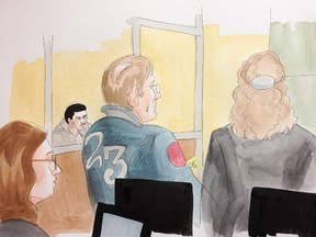 Frank Rubert testifies at the Luka Magnotta trial in Montreal on Wednesday, Oct. 8, 2014. (DELF BERG/QMI Agency)