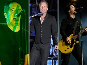 Nine Inch Nails, Sting and Green Day are among the 2015 Rock Hall nominees. (WENN/QMI Agency file photos)
