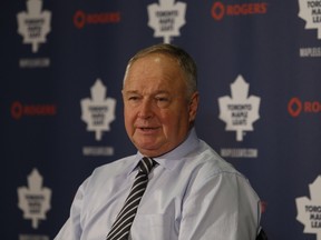 Maple Leafs coach Randy Carlyle. (Jack Boland/Toronto Sun)