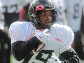 Roy Finch, Ottawa RedBlacks running back. (TONY CALDWELL Ottawa Sun)