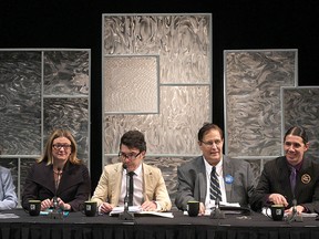The seven main candidates for mayor met for another debate on Thursday. (KEVIN KING/Winnipeg Sun)