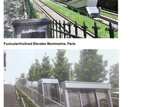 New outdoor elevator proposed for an Edmonton  future project. Photos Supplied