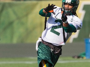 Fred Stamps was practising with the secondc team Friday so the Esks could rotate depth players to work with the first team. (Ian Kucerak, Edmonton Sun)