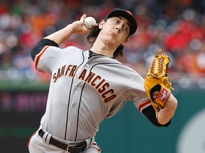 Former Cy Young winner Tim Lincecum has yet to make an appearance for the San Francisco Giants in these playoffs. (USA TODAY Sports)