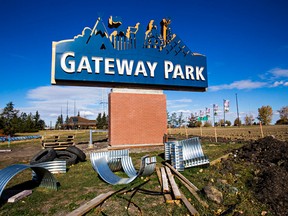 Gateway Park’s days are numbered as the lease it currently holds to house the city’s tourist information office expires at the end of the year.  Codie McLachlan/Edmonton Sun