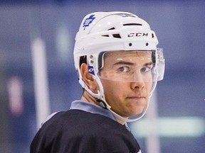 Toronto Maple Leafs defenceman Stuart Percy. (ERNEST DOROSZUK/Toronto Sun)