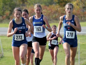 Laurentian's Emily Marcolini competes in the Queen's Invitational on the weekend.