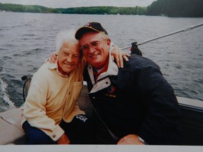 Mississauga Mayor Hazel McCallion and mayoral candidate Steve Mahoney are pictured together. The photograph was supplied by Steve Mahoney's wife, veteran Mississauga Councillor Katie Mahoney.
