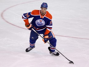 Oilers defenceman Darnell Nurse will have to wait to find out if he'll get his first taste of NHL regular-season action during this road trip. (David Bloom, Edmonton Sun)