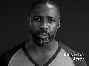 Idris Elba in a public service announcement for Ebola (YouTube screen shot)