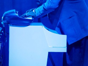 Isaiah "Ikey" Owens performs with Jack White's band at X Fest at Fort Calgary in Calgary, Alta., on Saturday, Aug. 30, 2014. (Lyle Aspinall, QMI Agency)