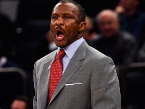 Raptors coach Dwane Casey wants his team to play with a chip on its shoulder this season. (afp)